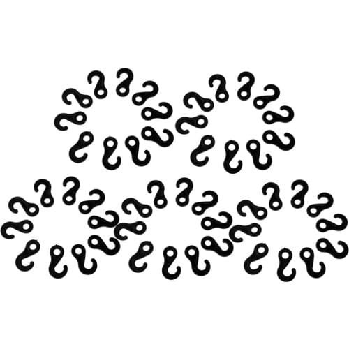 50 Pcs/set Plastic Fasten Hook Carabiner for Tent Awning Tie Bungee Cord End For Camping Tent Awning Canopy