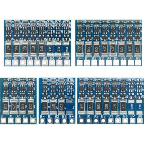 5S 21V 4.2V Balance Function Protection Board 68mA 5S Li-ion Lipo Battery Lithium 18650 Batteries Balanced 3S 4S 5S 6S 7S 8S
