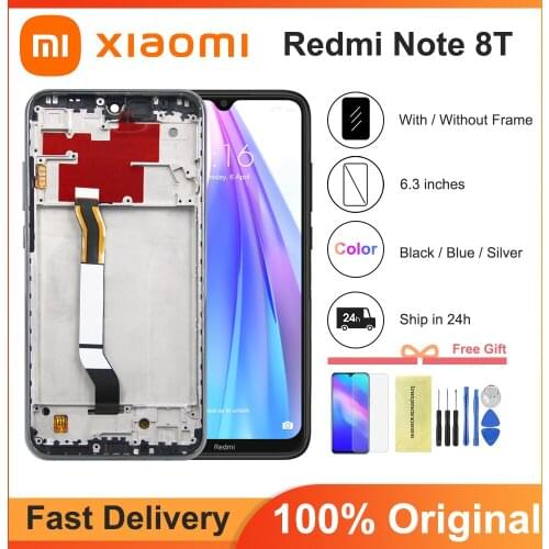 6.3'' 100% Original For Xiaomi Redmi Note 8T LCD Display Touch Screen Replacement LCD Touch Screen Digitizer With 10Touch