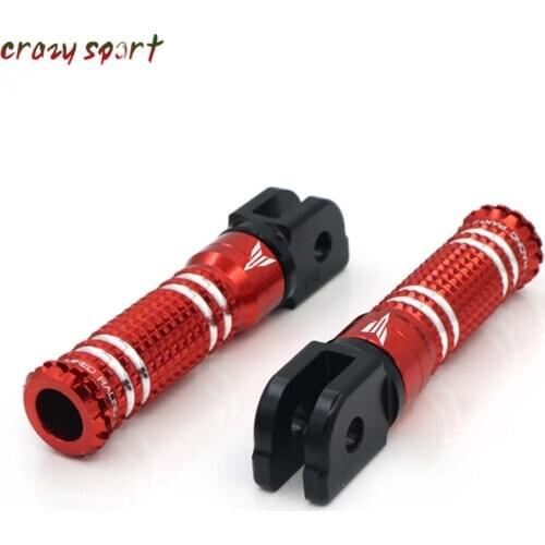 20 Front Pegs Footrest Adapter For YAMAHA MT10 MT07 Tracer YZF R25 R3 MT03 MT25 TDM900 FZ07 FZ10 XVS950 Foot BT1100 Rest Rider