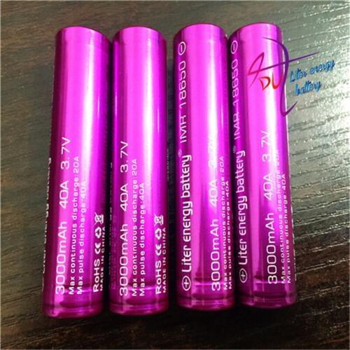 2pcs Laptop Batteries Electronic Cigarette battery 18650 3000mah 40a Li-Mn battery and battery case for vtwo RX2/3 RX200s