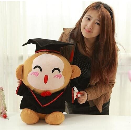 Big lovely stuffed monkey toy doctor monkey doll smile monkey toy gift about 55cm 0113