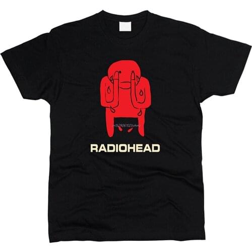 Brand T-Shirt Men Fashion Round Neck Radiohead Amnesiac T-shirt Men Regular FitSummer T-Shirt