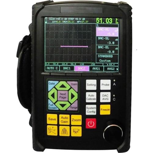 Digital color screen ultrasonic flaw detection for cracks, looseness, pores, and metal inclusions, welds