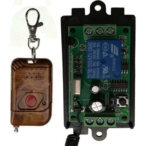 DC 9V 12V 24V 1 CH 1CH Wireless Remote Control Switch System Receiver and Transmitter Garage Doors /window /lamp/ shutters
