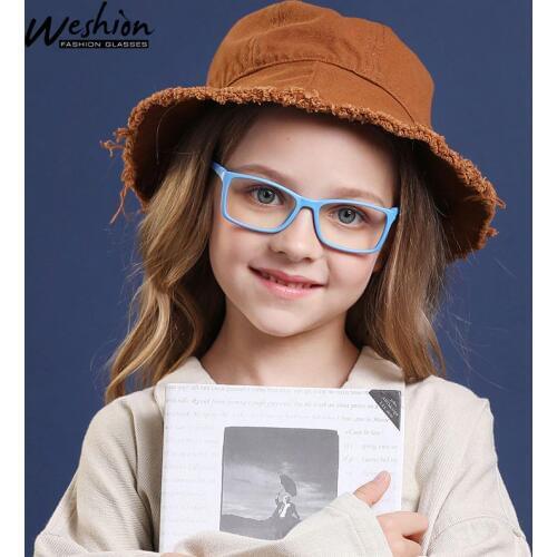 Vintage Blue Light Kids Glasses Children Optical Frame For Boy Girl Transparent Sun Glasse Anti Glare Computer Prescription UV