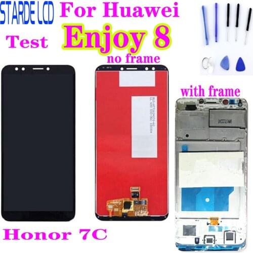 For Huawei Enjoy 8 LCD Display and Touch Screen Assembly Parts 5.99 Inch For Huawei Honor 7C LND-AL30 LCD Replacement
