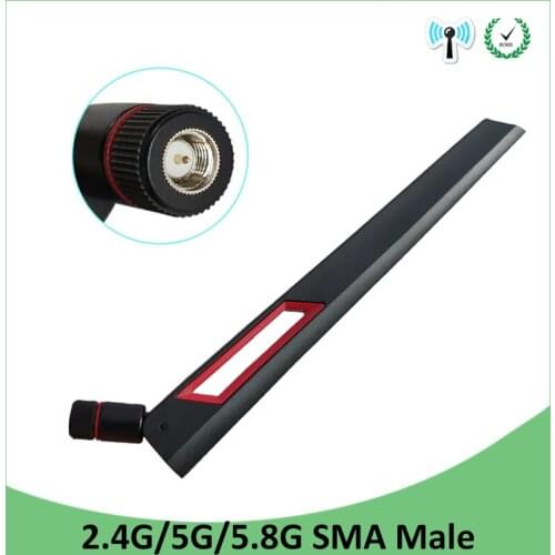 2.4GHz 5GHz 5.8Ghz Antenna real 8dBi SMA Male Connector 2.4g 5.8g Dual Band wifi Antena aerial wireless router 2.4 ghz 5.8 ghz