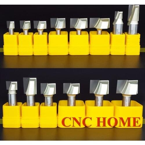 Bottom Cleaning End Mill Carbide CNC Router Bit Milling Cutter for Wood Slotting Engrave Machine 1/4" 1/2" Shank Arden Inch Size