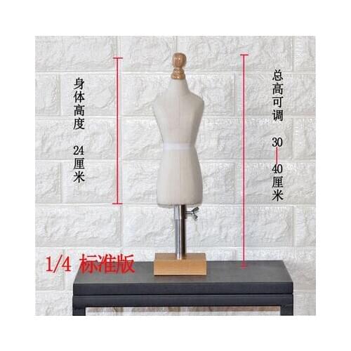 Wihie 1/4 FEMALE Woman Body Mannequin Sewing for cloth busto dress form mini toy scale Jersey bust doll sex can pin 1pc C760