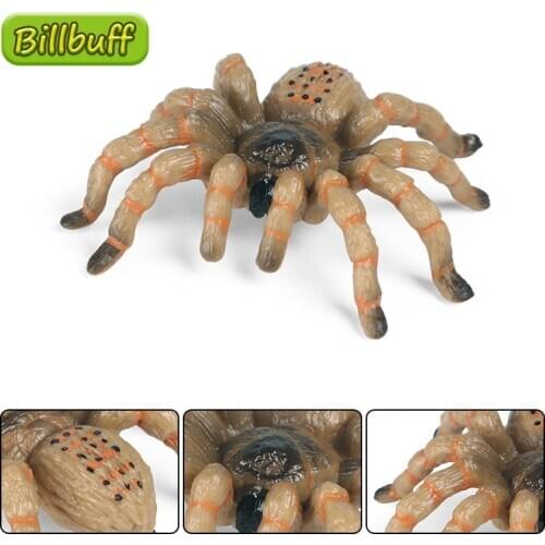 Mini Simulation Wild Animal ABS Spider Action Figures Collection Miniature Cognition Educational Toy for Children Christmas Gift