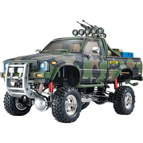 HG-P417 1/10 2.4G 4WD Simulation Middle East Pickup Truck RC Car (Without Battery Charger) - Standard Camouflage/Desert Yellow