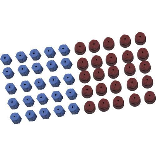 New 50 Pieces Car Air Conditioning High and Low Valve Service Caps R134a13mm 16mm 25 high-pressure 25 low-pressure