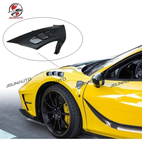 For Ferrari 488 GTB Spider Carbon Fiber Front Side Air Vent 2PCS M Style Modified Body Kit Side Fender For 488 Car Accessories