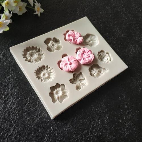 Food Grade Silicone Flowers Chocolate Mold Cake Decorating Mold