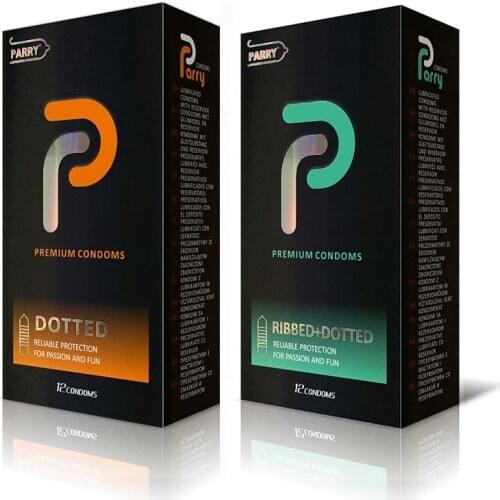 PARRY CONDOMS Condoms With Spike-like Particles And Condoms With Spike-like Particles And Thread-like Stripes