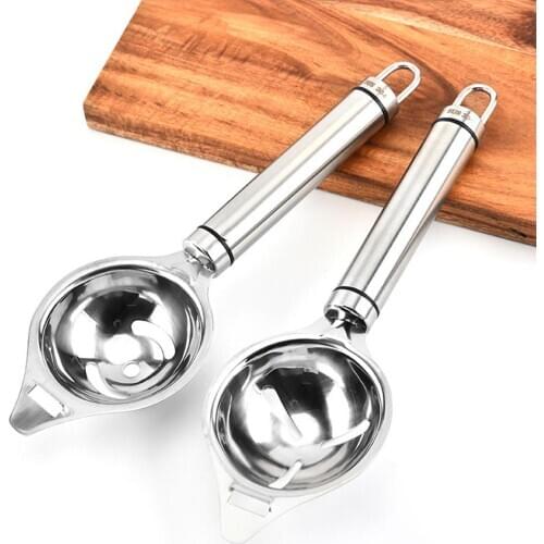 1Pc Household Stainless Steel Egg White Yolk Separator Filter Kitchen Cooking Gadget Sieve Tool White Egg Separator