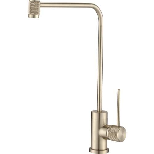 Direct Drinking Water Faucet Kitchen Sink Tap Rotation Brush Gold Drinking faucet black chrome