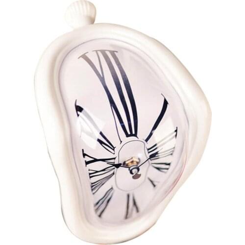 Modern Design Surrealist Salvador Dali Style Wall Clock Novel Surreal Melting Distorted Wall Clock Amazing Home Decoration