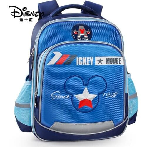 Disney Mickey Mouse Backpack Waterproof Bag Man Bookbag Boy Cartoon Schoolbag Large Capacity Travel Bags Child Handbag