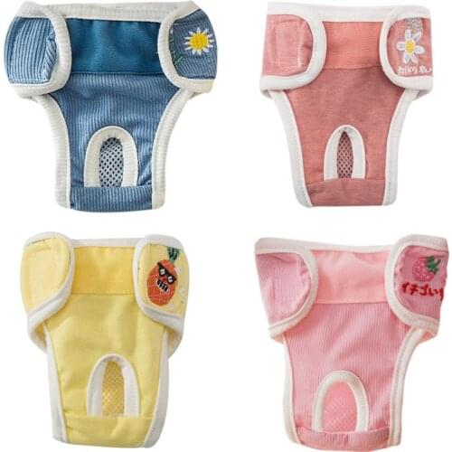 Female Dog Shorts Panties Menstruation Underwear Briefs Washable Pet Physiological Pant Diaper Sanitary For Female Dog