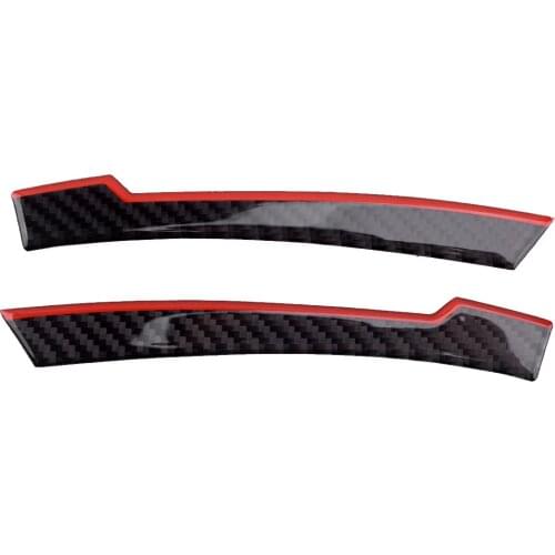 1 Pair Door Mirror Bottom Strips Edge Trim Anti-Collision Guard Real Carbon Fiber Fit For Benz W176 W246 W204 W212 X156 GLE