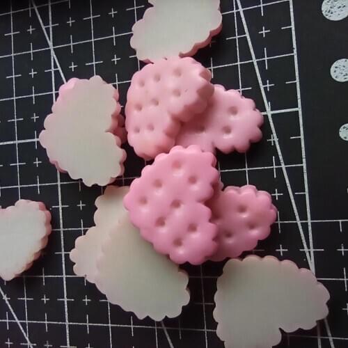 1pcs/lot resin flat back pink love shape biscuit 20mm Cabochons Hair Bow Center Card Frame Making Craft DIY B110-6