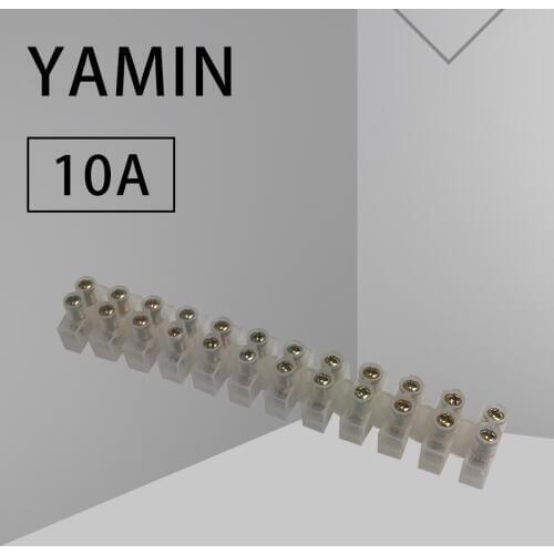 10PCS) X3-1012 Wire Connector 10A 12P DIN rail Terminal blocks 24 screws holes universal quick connector 0.5-2.5 square YM012