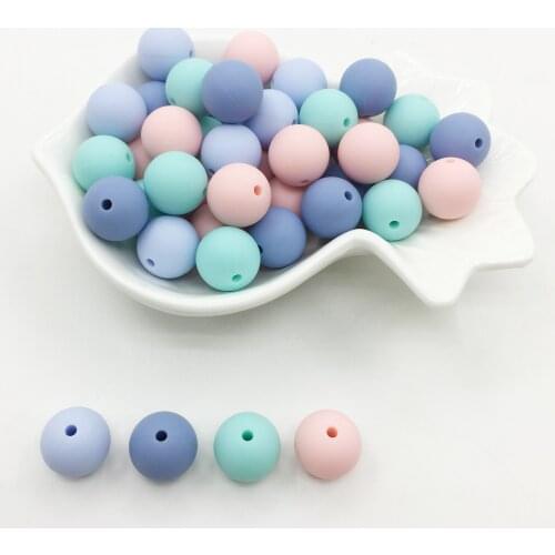 15MM Aqua Silicone Beads Aqua Color Teething Beads 15mm Safe Food Grade Teething 10mm/12mm/15MM Round Silicone Bead 100pcs/lot