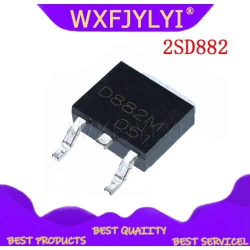 20PCS 2SD882 D882 D882M NPN TO-252