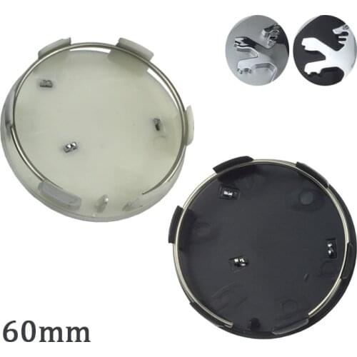 20pcs/set 60mm Car Wheel Center Caps For Peugeot 307 408 207 205 206 407 308 4008 507 508 5008 301 Hub Cover Auto Accessories
