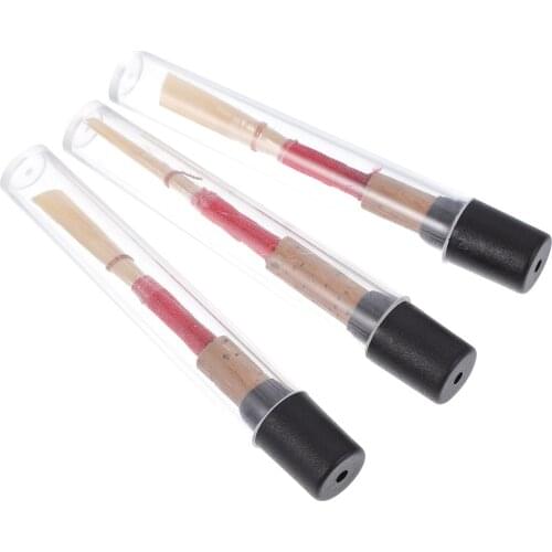 3 Pcs Professional Oboe Reeds Oboe Parts with Storage Boxes (Wood Color)
