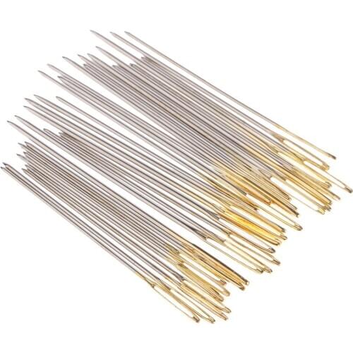 30 Pcs Hand Sewing Needles with Case Cross-Stitch Embroidery Tool 22# 24# 26