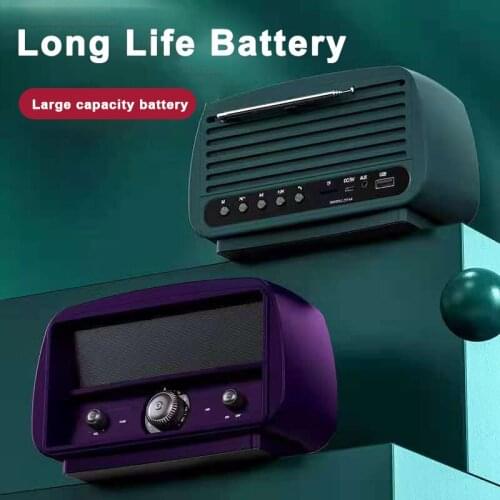 Wireless Bluetooth Portable Speaker Subwoofer Multi-function FM Radio Mini Sound Column Card Hands-free Call Waterproof