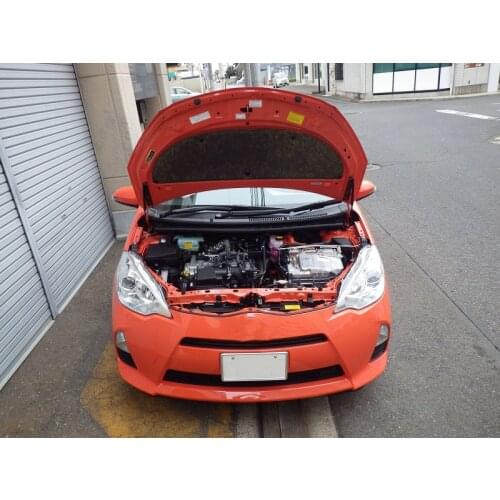 For 2011-2017 Toyota AQUA NHP10 Front Hood Bonnet Gas Struts Lift Support Shock Damper Carbon Fiber