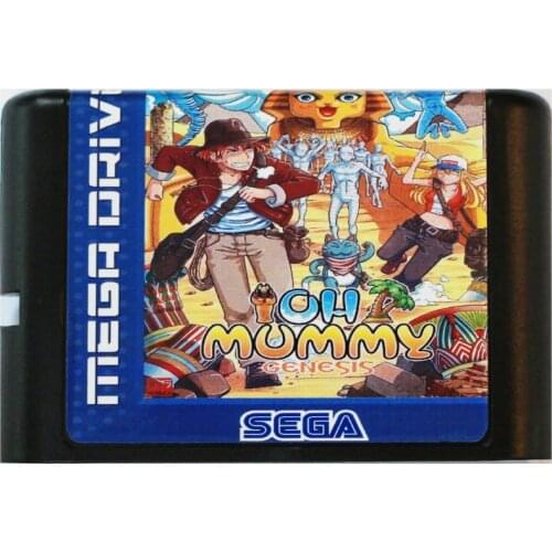 OH Mummy 16 bit MD Game Card For Sega Mega Drive For SEGA Genesis