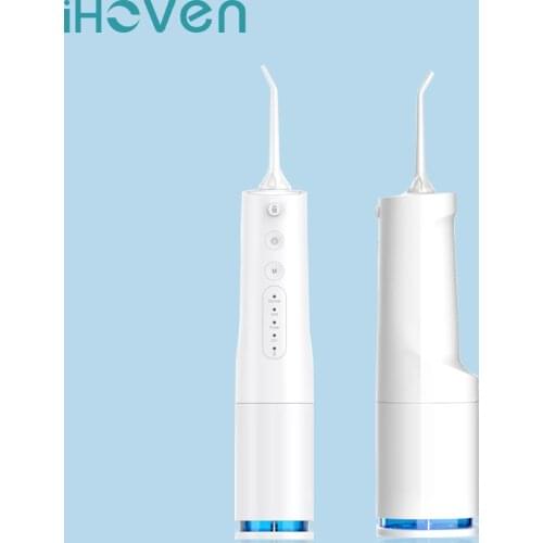 Portable Oral Irrigator Water Flosser USB Rechargeable 5 Nozzles Water Jet 360ml Water Tank 4 Modes Waterproof Teeth Cleaner