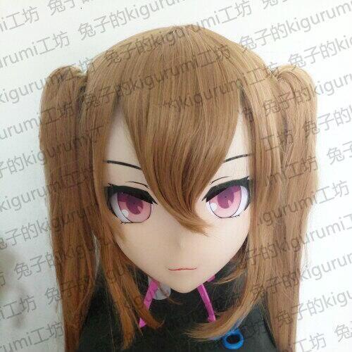 KM5166)Top Quality Handmade Female Resin Cosplay Japanese Role Play UMP9 Kigurumi Mask Crossdresser Doll Transgender Mask