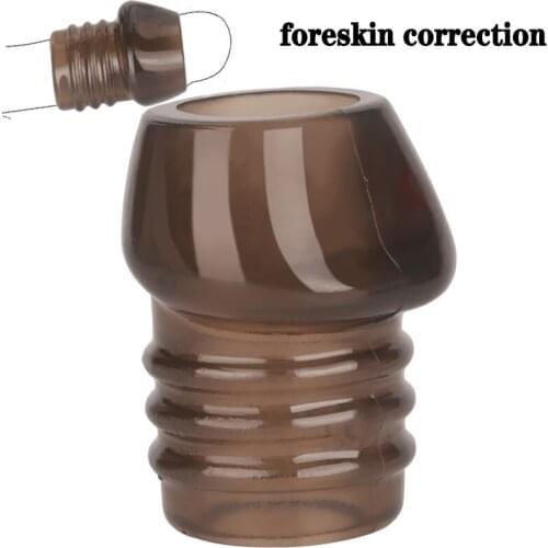 Foreskin Correction Cock Ring Time Delay Ejaculation Penis Sleeve Ring Erection Glans Protector Sleeve Ring Sex Toys For Men