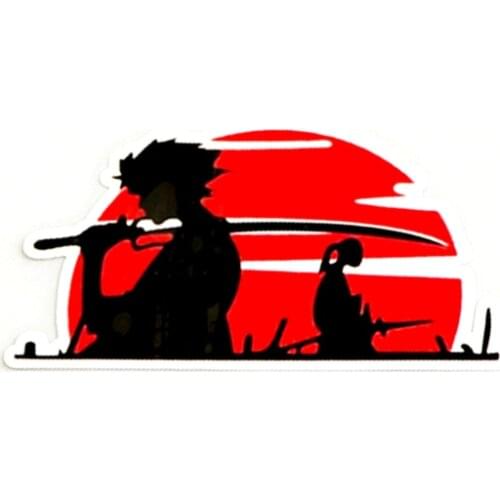 Beautiful JDM Warrio Car Stickerr Waterproof Sunscreen Reflective Anti-UV Fashion Decal Pvc 10CM X 5CM