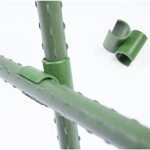 10 PCS Cross Plastic clips Plant support Fixed Connector Adjustable Agriculture Fastener Pillars Diameter 8-20mm Gardening