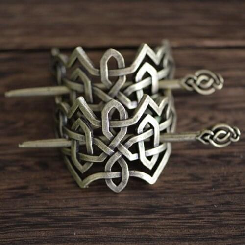 Langhong 10pcs New Viking Hairpin For Women Cosplay Party Jewelry