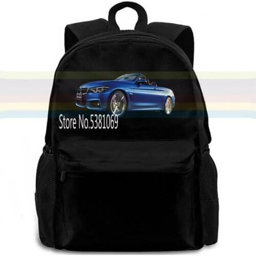 BMW logo backpack laptop travel school adult student