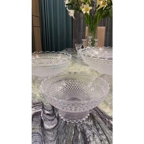 24x12.5 cm Crystal fruit tray