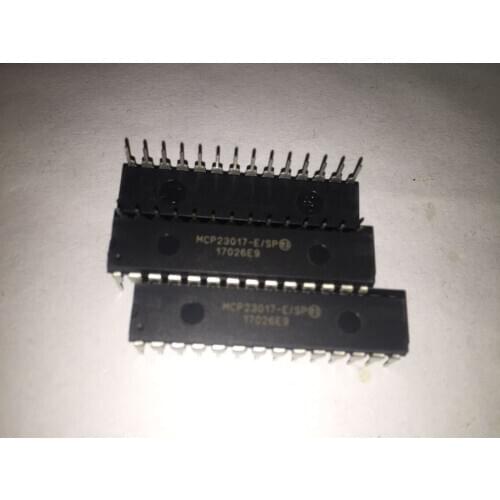 MCP23017-E/SP DIP-28 MCP23017 16-Bit I/O Expander with I2C Interface IC Diy IO Electronic