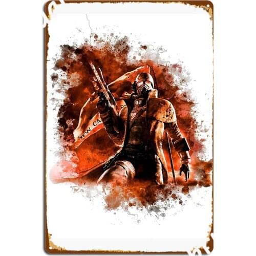 Fallout New Vegas Metal Plaque Poster Plaques Party Club Home Vintage Tin Sign Poster