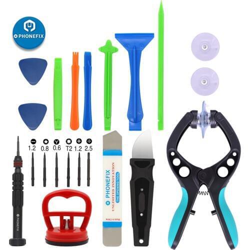 Universal Mobile Phone Repair Tool Kits with Spudger Sucker Opener Pliers Pry Tool Kit for iPhone X 8 7 6 Repair Screwdriver Set