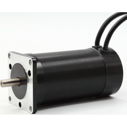 Nema23 brushless DC high voltage motor 210W 24V 3000 rpm.Body length 115mm High speed brushless motor