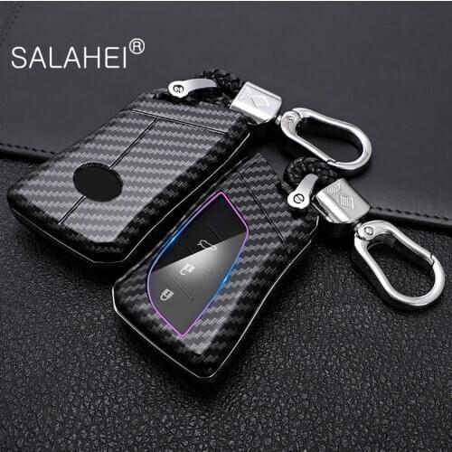 New ABS Carbon Fiber Car Smart Key Case Cover For Lexus IS ES GS GX LS500H NX RX LX LC RC 200 250 570 2018 2019 Auto Accessories