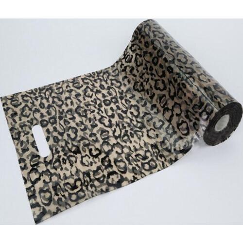 100 Pcs 25*35 cm Leopard Print Gift Packaging Bag with Handle,Pretty Jewelry Packaging Bag,Fashion Clothes Storage Bag